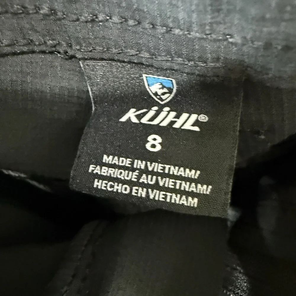 Kuhl Womens Cargo Recco Shorts Dark Gray Hiking Outdoor Adventure Camping Gorp 8